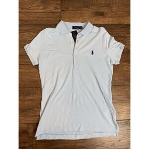 Polo Ralph Lauren Women’s L Short Sleeve Classic Fit Polo Shirt Light blue NWT